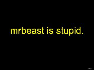 mrbeast is stupid.