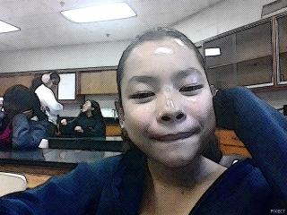 When the teacher catches you doing something you shouldn't! be doing  (look in the back)