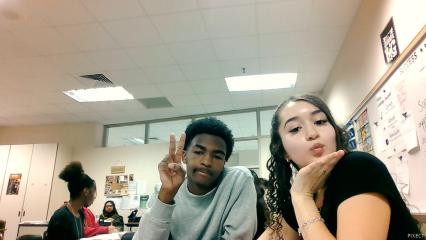 with my boo