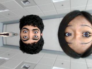 eyes sparkle like stars...