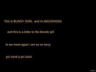 BUNNY/GIRL