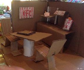 This is a DIY KFC doll restaurant I made this morning. I am planning on creating more like this so stay tuned for 'TheDIYGGrl' on pixect gallery. Thnx!
-TheDIYGGrl
