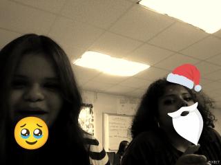 Santa and possessed girl thats sad