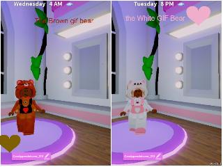 Do you like those 2 cute GIF bears? will i dressed up as them in roblox U-U. i hope you like em'!