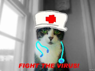 Sorry my artistic Ability is so poor :) but I had to!
Stay safe! fight the virus! 
                                                                                       (+]:D