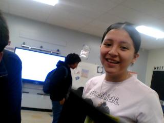 look at her lame ahh