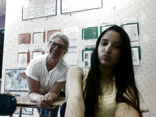 with my teacher with my teacher