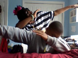 bro and sis dab on point$$$$